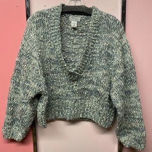 Vintage V-neck Sweater - Large